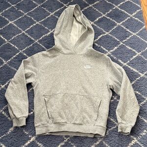 Nike Kids Light Gray Hoodie - size Medium